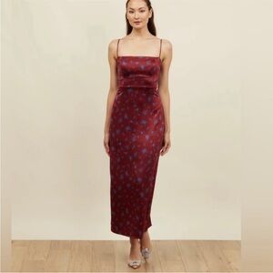 Park & Fifth Red Spaghetti Strap Sheath Maxi Dress